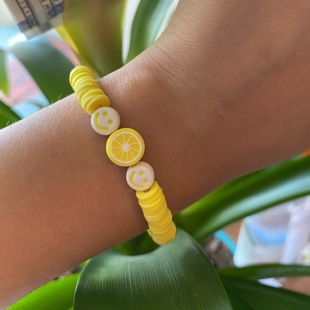 Adorable Handmade Lemon Bracelet 🍋